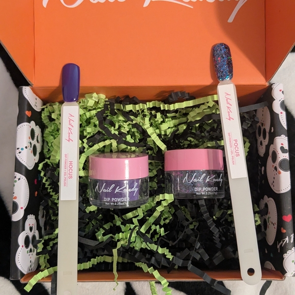 Nail Kandy Other - Nail Kandy Halloween Nail Dip Powders Gift Set - Purple and Blue Glitter - New
